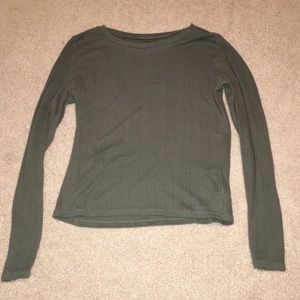 Girls size 12 American Eagle dark green shirt